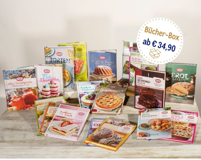 Dr. Oetker Onlineshop Bücher-Boxen Startseiten Header