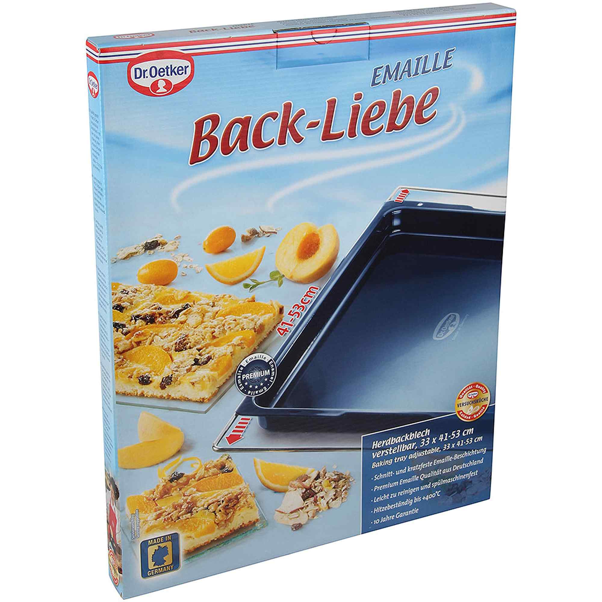 Herdbackblech Emaille variabel 33x41